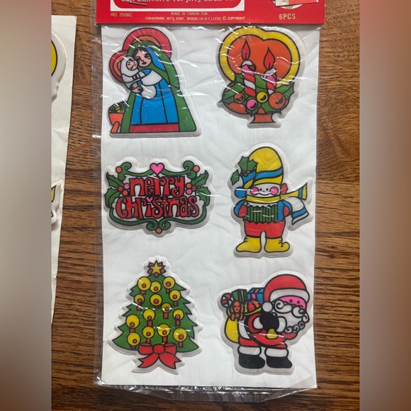 Vintage Puffy Christmas Themed Sticker Sets - Picture 6 of 6